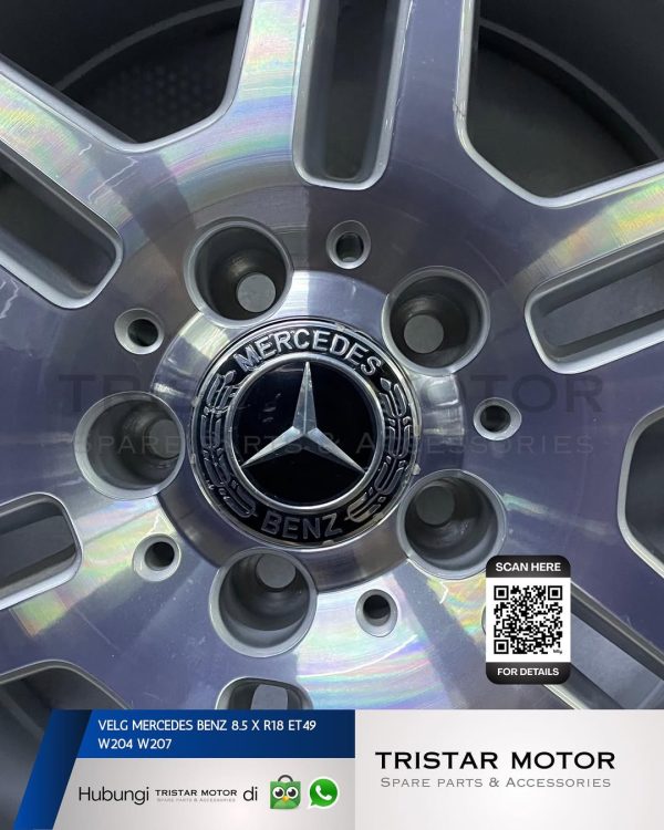 VELG MERCEDES-BENZ 8,5 x R18 ET49 W204 W207– A2074011402 - Image 2